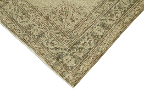 4x13 Beige Turkish Vintage Runner Rug - 39876