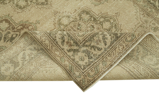 4x13 Beige Turkish Vintage Runner Rug - 39876