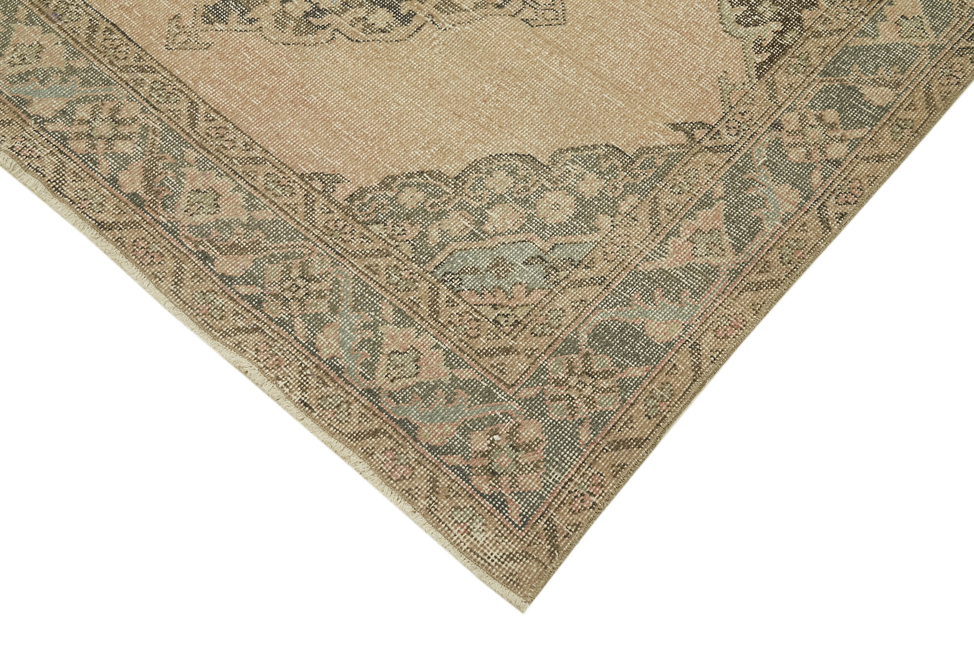 5x13 Beige Turkish Vintage Runner Rug - 39877
