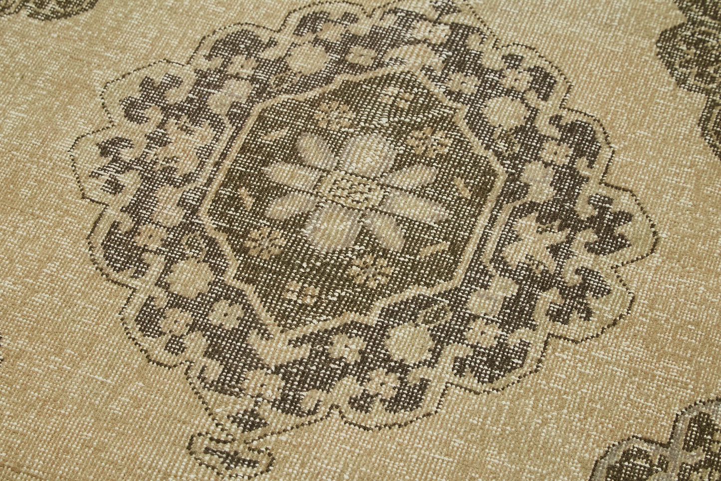 5x13 Beige Turkish Vintage Runner Rug - 39879