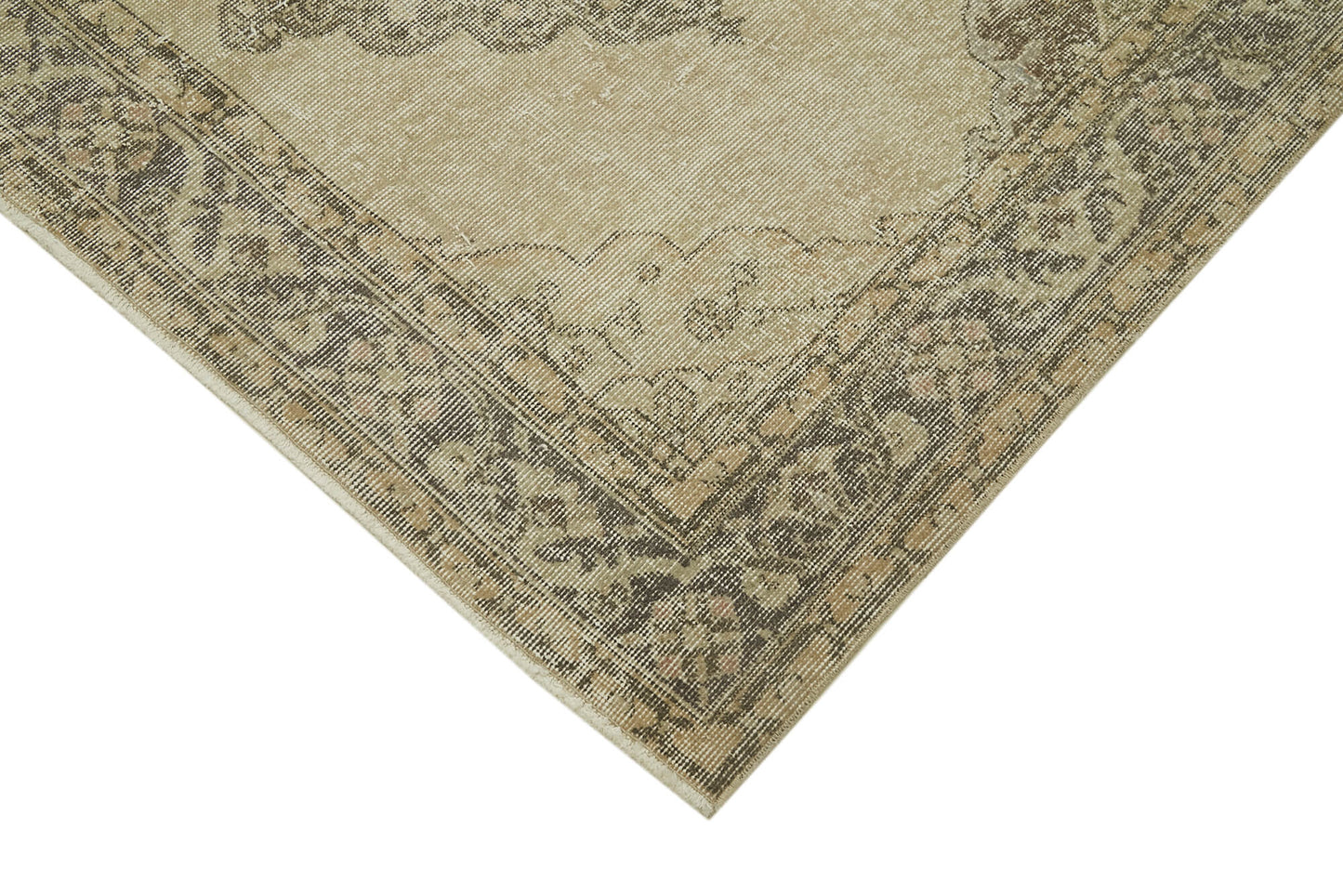 5x13 Beige Turkish Vintage Runner Rug - 39880