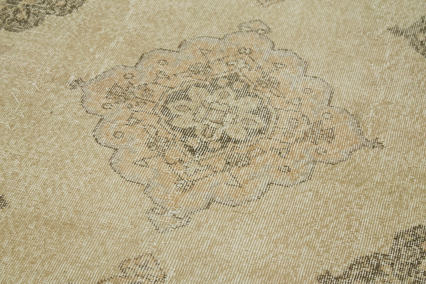 5x13 Beige Turkish Vintage Runner Rug - 39880