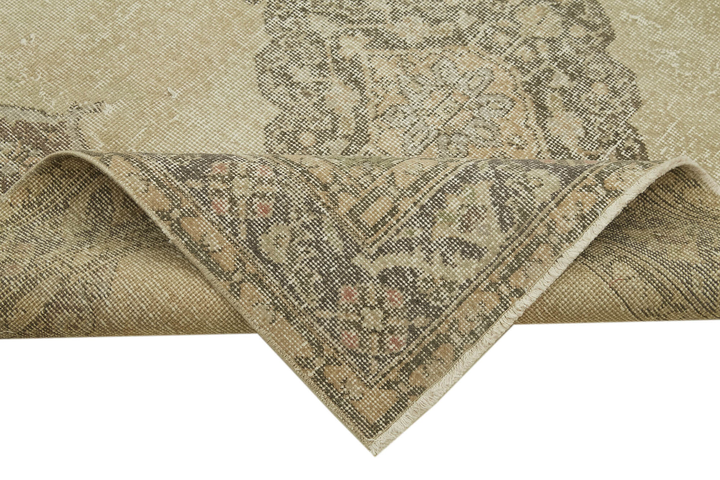 5x13 Beige Turkish Vintage Runner Rug - 39880