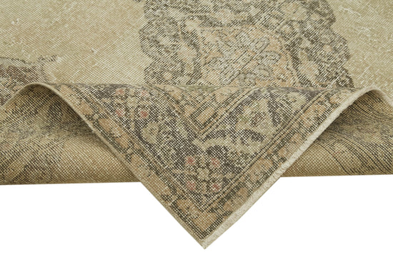5x13 Beige Turkish Vintage Runner Rug - 39880