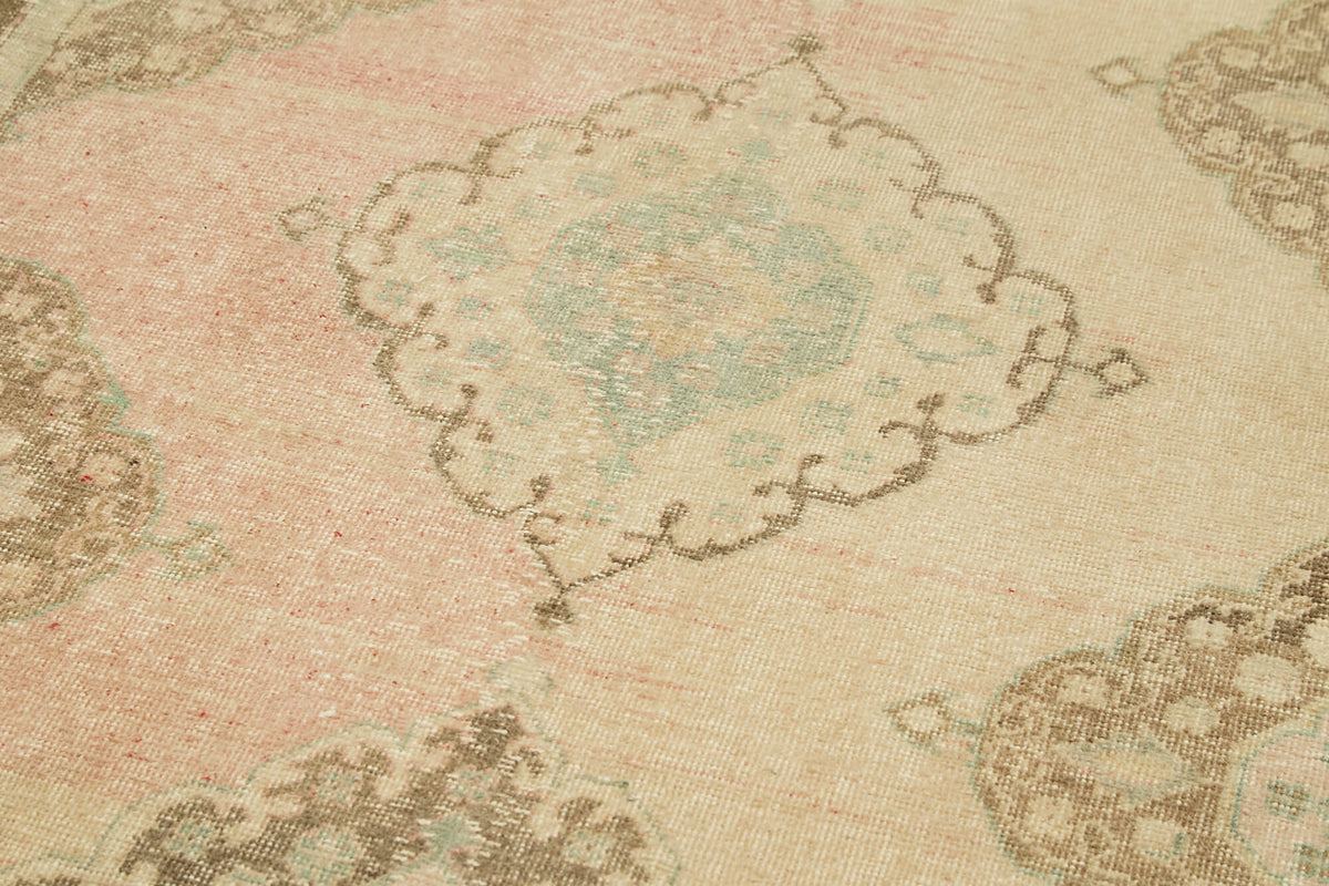 5x12 Beige Turkish Vintage Runner Rug - 39881