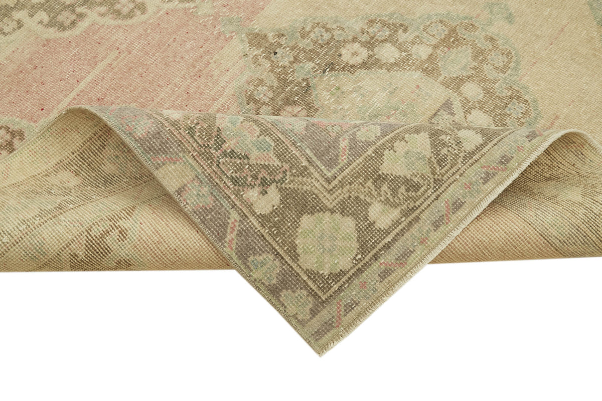5x12 Beige Turkish Vintage Runner Rug - 39881