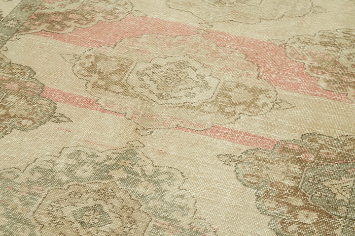 5x11 Beige Turkish Vintage Runner Rug - 39884