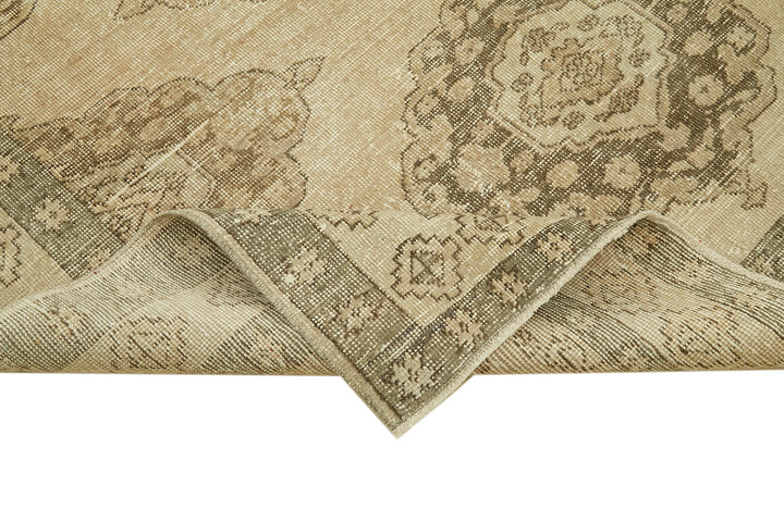 5x11 Beige Turkish Vintage Runner Rug - 39884