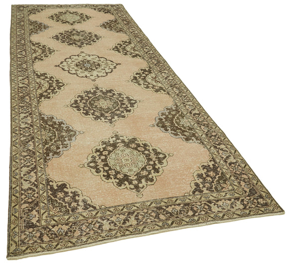 4x12 Beige Turkish Vintage Runner Rug - 39885