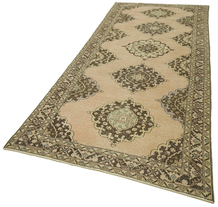4x12 Beige Turkish Vintage Runner Rug - 39885