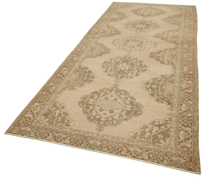 5x13 Beige Turkish Vintage Runner Rug - 39887