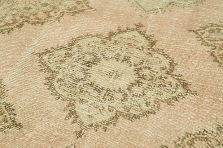 4x13 Beige Turkish Vintage Runner Rug - 39888