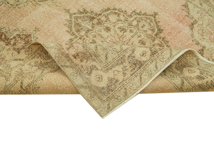 4x13 Beige Turkish Vintage Runner Rug - 39888