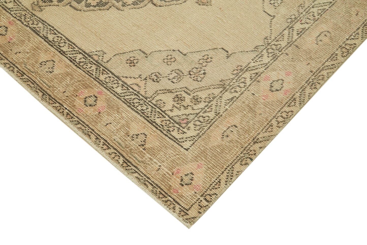 5x13 Beige Turkish Vintage Runner Rug - 39890