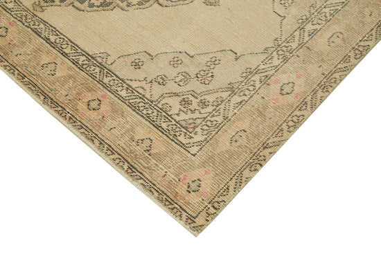 5x13 Beige Turkish Vintage Runner Rug - 39890