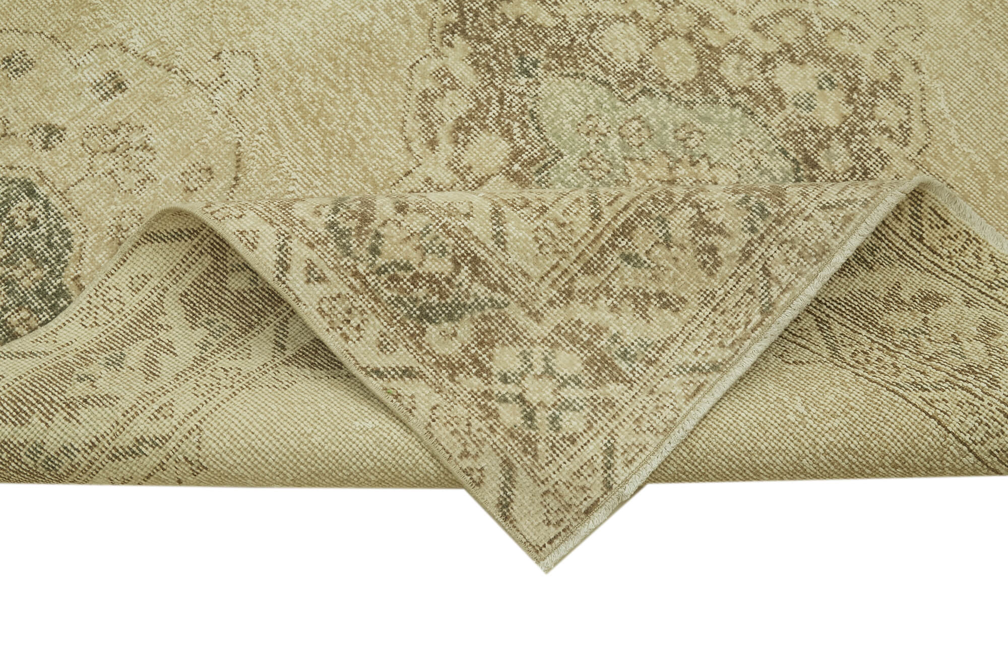 5x13 Beige Turkish Vintage Runner Rug - 39892