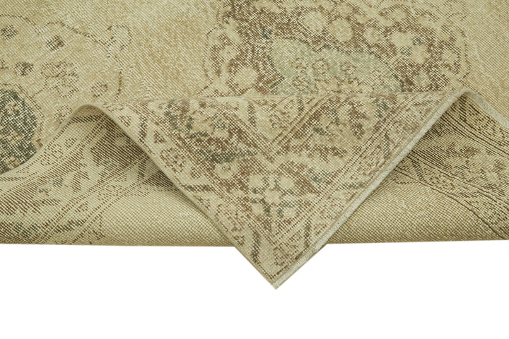 5x13 Beige Turkish Vintage Runner Rug - 39892