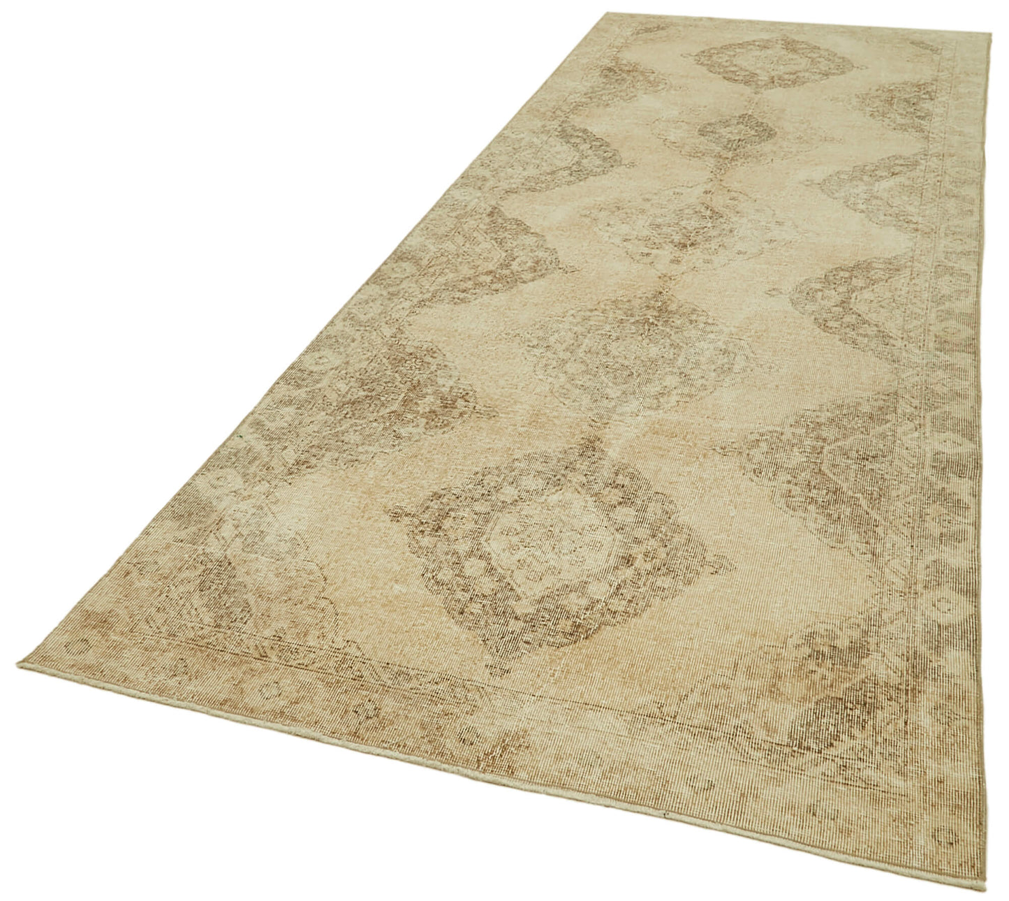 4x12 Beige Turkish Vintage Runner Rug - 39896