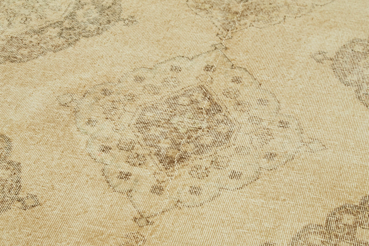 4x12 Beige Turkish Vintage Runner Rug - 39896