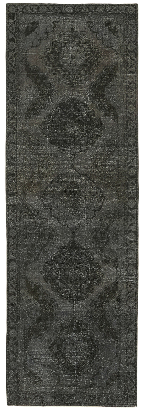 4x12 Grey Turkish Over Dyed Runner Rug - 39898