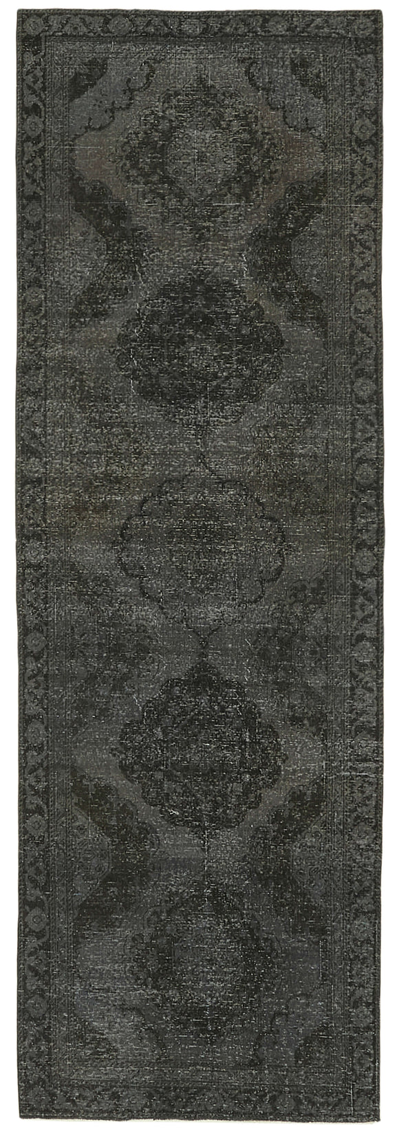 4x12 Grey Turkish Over Dyed Runner Rug - 39898