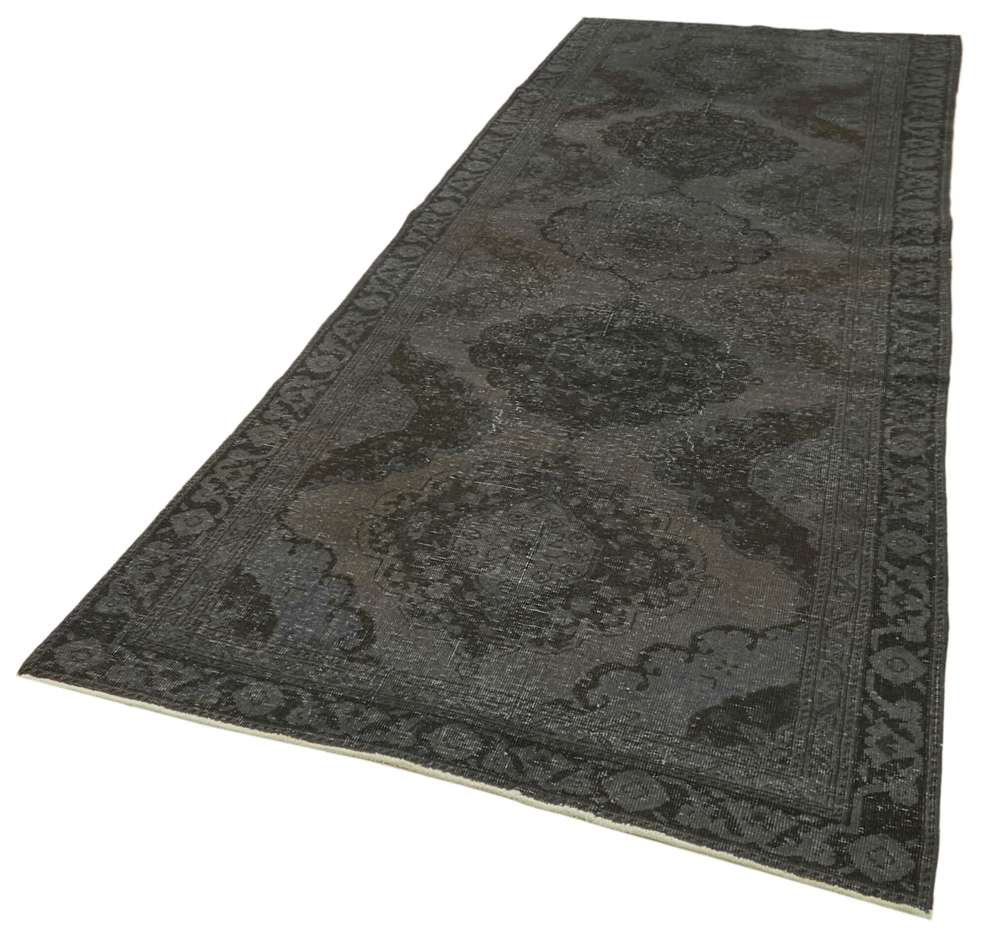 4x12 Grey Turkish Over Dyed Runner Rug - 39898