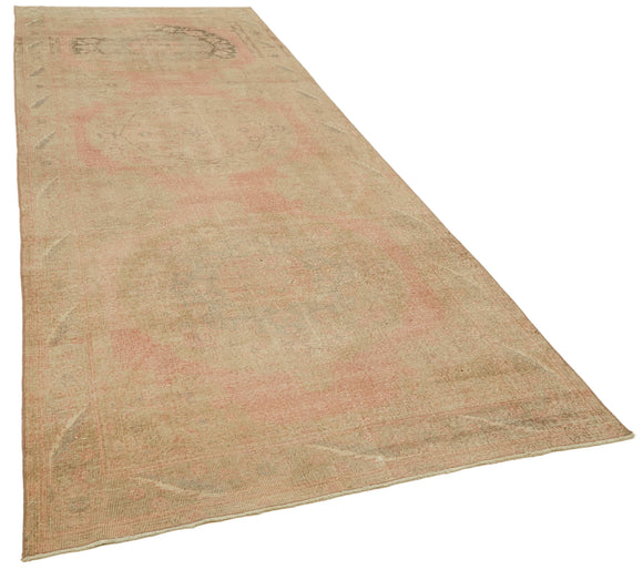5x14 Beige Turkish Vintage Runner Rug - 39899