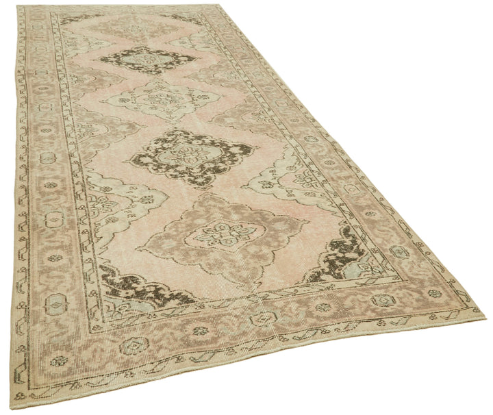 5x11 Beige Turkish Vintage Runner Rug - 39900