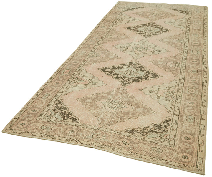 5x11 Beige Turkish Vintage Runner Rug - 39900