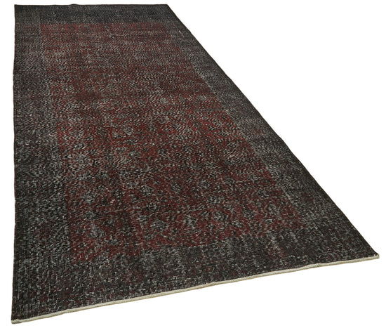 5x12 Black Turkish Over Dyed Runner Rug - 39901