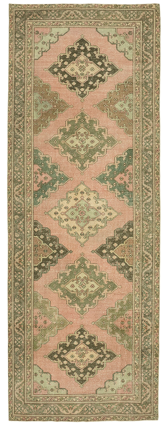 5x13 Beige Turkish Vintage Runner Rug - 39902