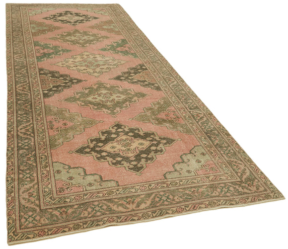 5x13 Beige Turkish Vintage Runner Rug - 39902