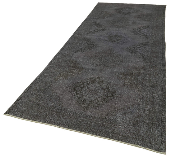 4x13 Grey Turkish Over Dyed Runner Rug - 39904