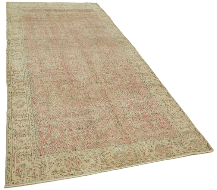 5x12 Beige Turkish Vintage Runner Rug - 39905