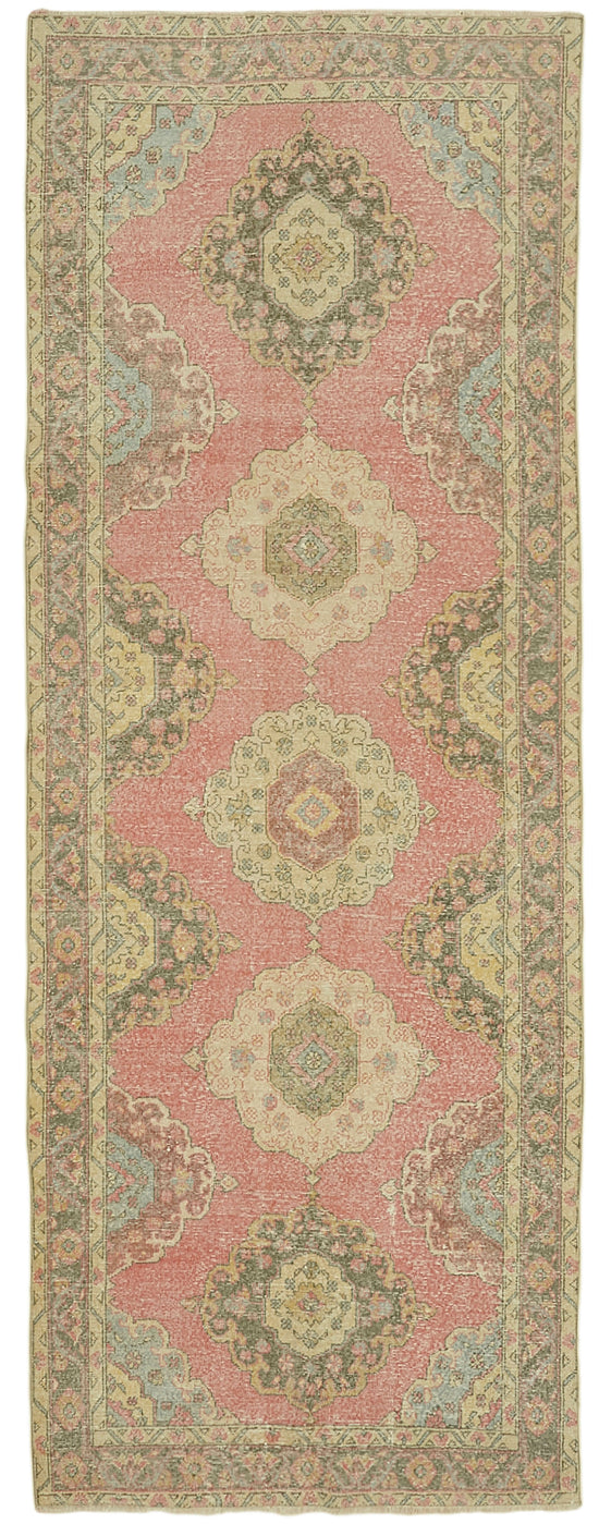 5x12 Beige Turkish Vintage Runner Rug - 39911