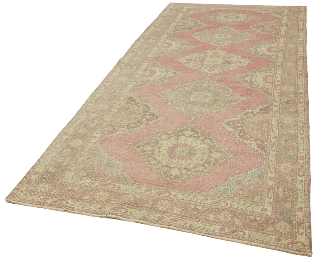 5x13 Beige Turkish Vintage Runner Rug - 39912