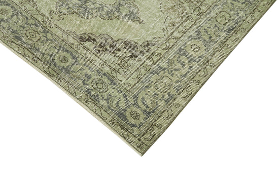 5x11 Green Turkish Over Dyed Runner Rug - 39913