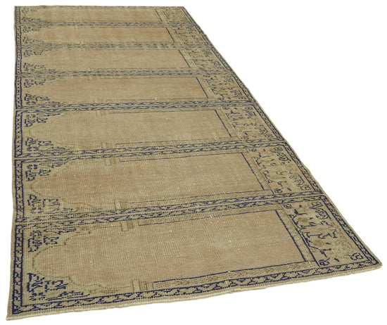 5x11 Beige Turkish Vintage Runner Rug - 39914
