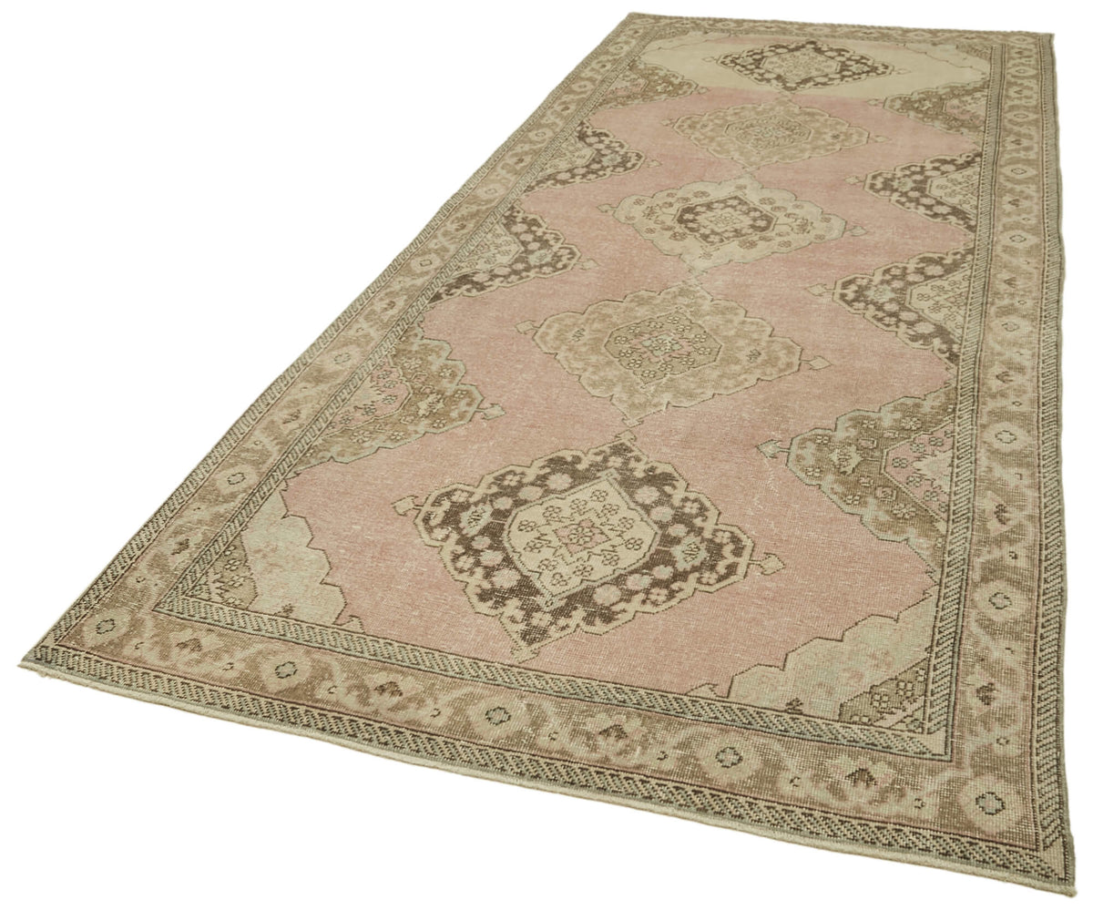 5x13 Beige Turkish Vintage Runner Rug - 39915