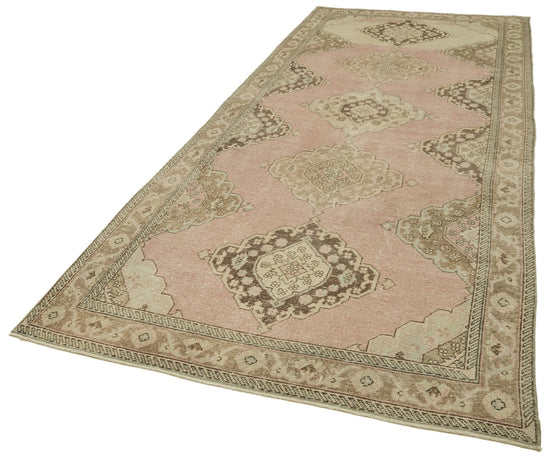 5x13 Beige Turkish Vintage Runner Rug - 39915