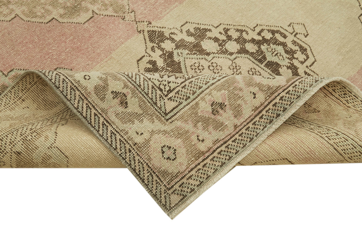 5x13 Beige Turkish Vintage Runner Rug - 39915