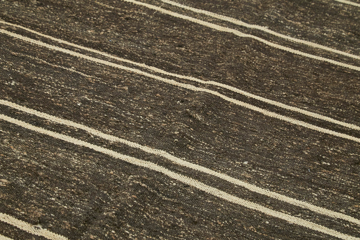 6x12 Brown Vintage Turkish Kilim Rug - 39923