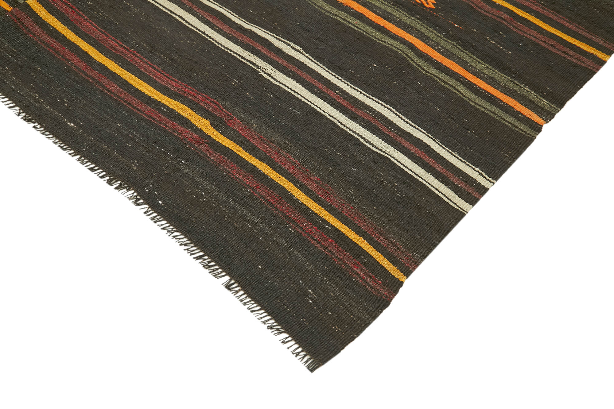 8x12 Brown Vintage Turkish Kilim Rug - 39937