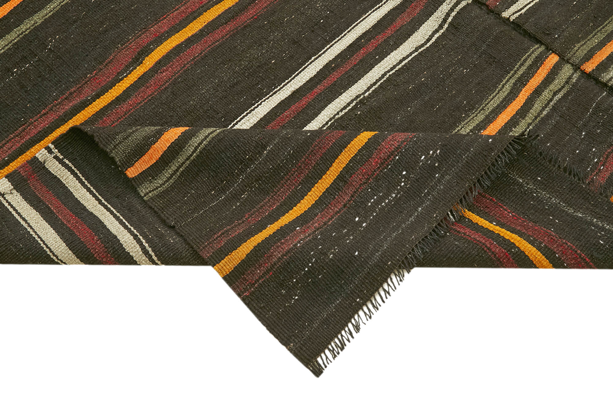 8x12 Brown Vintage Turkish Kilim Rug - 39937