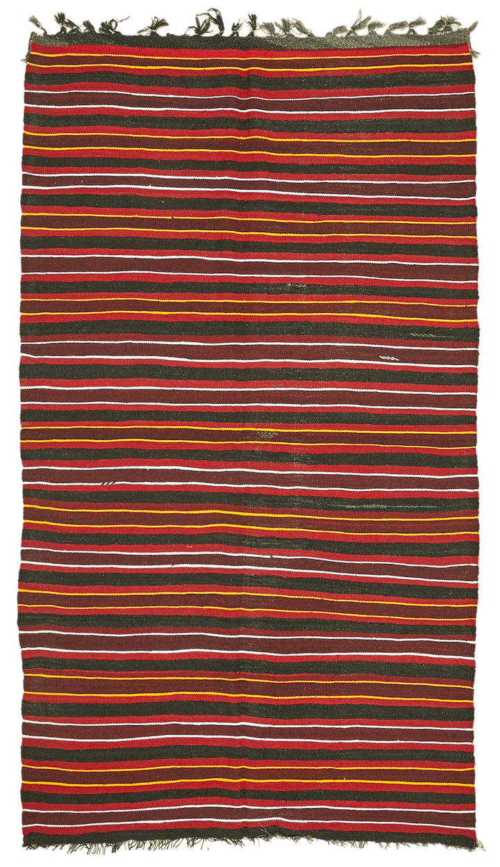 6x10 Multicolor Vintage Turkish Kilim Rug - 39956