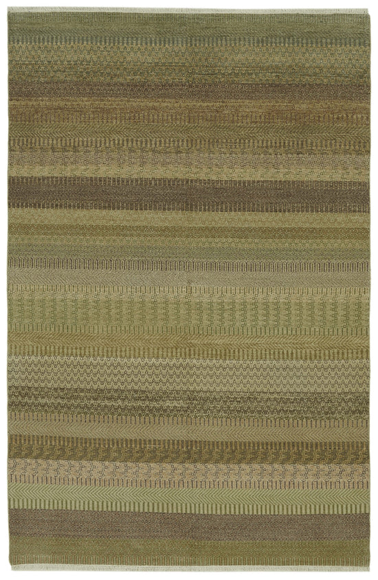 6x9 Green Oushak Rug - 41084