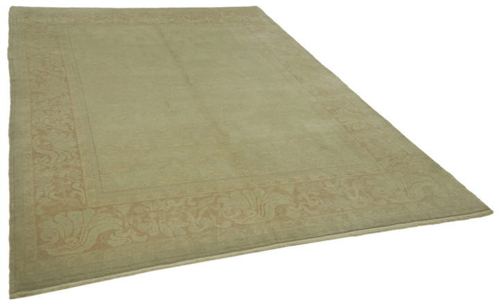 7x9 Beige Oushak Rug - 41096