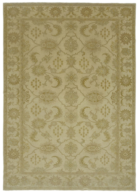 7x10 Beige Oushak Rug - 41098