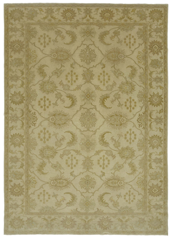 7x10 Beige Oushak Rug - 41098