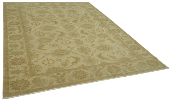 7x10 Beige Oushak Rug - 41098